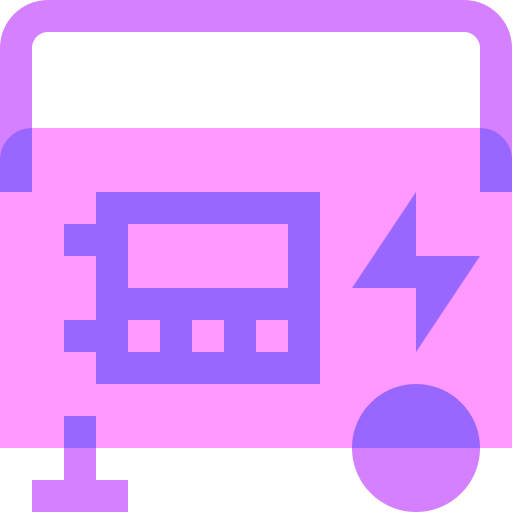 Electric generator Basic Sheer Flat icon