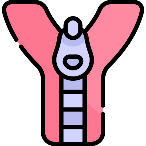 Zipper Kawaii Lineal color icon
