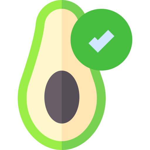 Авокадо Basic Straight Flat иконка