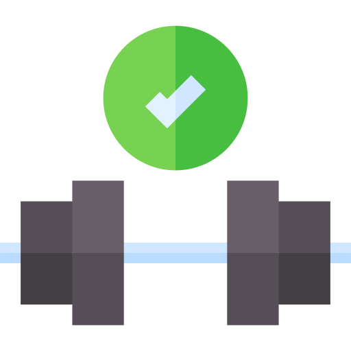 Dumbbell Basic Straight Flat icon