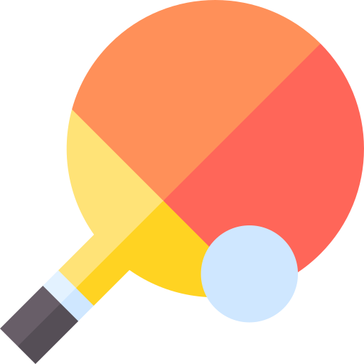 Ping pong Basic Straight Flat icon