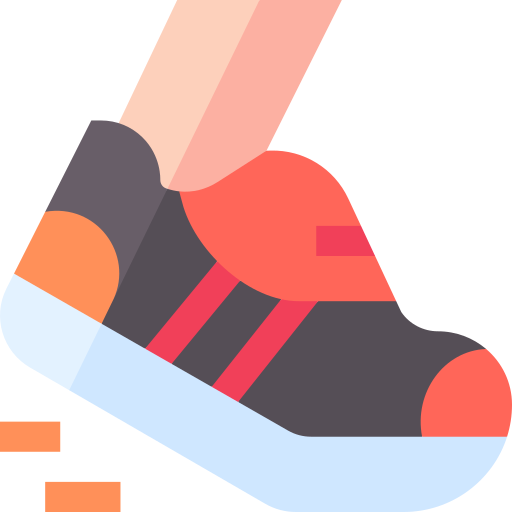 Jogging Basic Straight Flat icon
