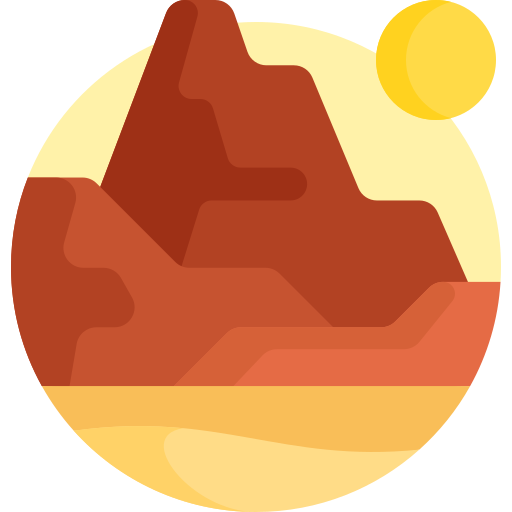 山 Detailed Flat Circular Flat icon