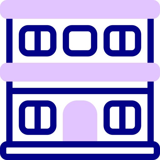 家 Detailed Mixed Lineal color icon