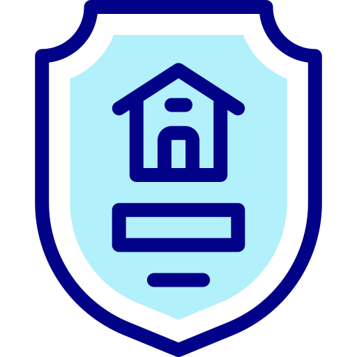 주택 보험 Detailed Mixed Lineal color icon