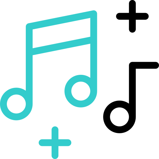 música Basic Accent Outline icono