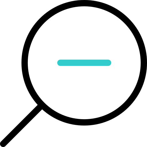 disminuir el zoom Basic Accent Outline icono