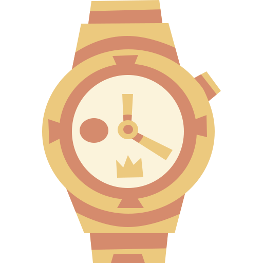 reloj Cartoon Flat icono