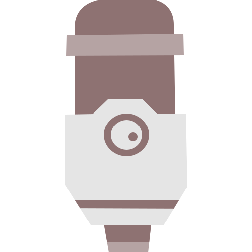 Studio microphone Cartoon Flat icon