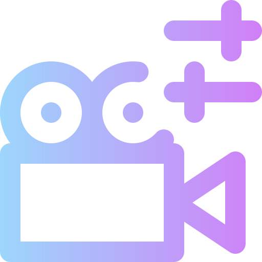 Video camera Super Basic Rounded Gradient icon