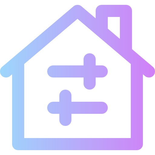 Smart home Super Basic Rounded Gradient icon