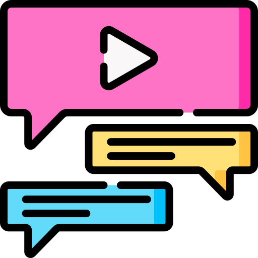 chat de vídeo Special Lineal color icono