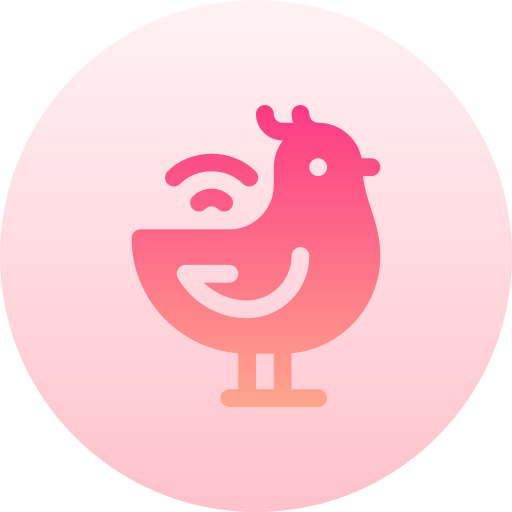 鶏 Basic Gradient Circular icon