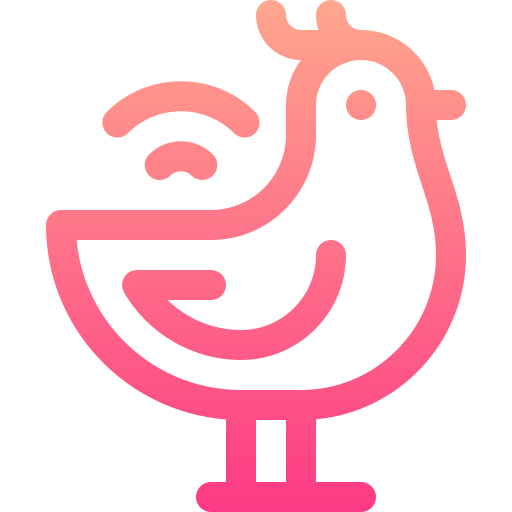 pollo Basic Gradient Lineal color icono