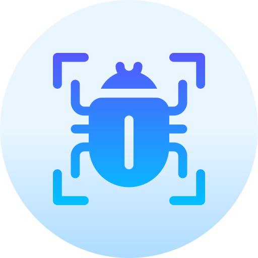 Bug Basic Gradient Circular icon