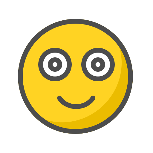 emoticon de sonrisa Generic Outline Color icono