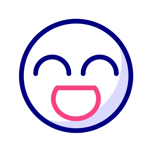 행복하다 Generic Outline Color icon