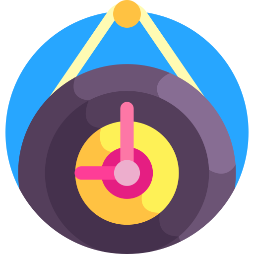horloge Detailed Flat Circular Flat icoon