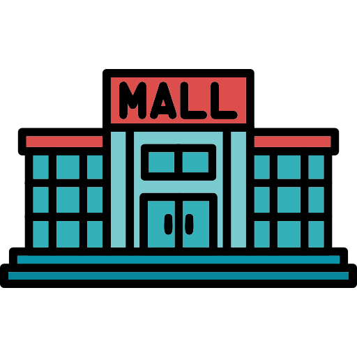 centro comercial Generic Outline Color icono