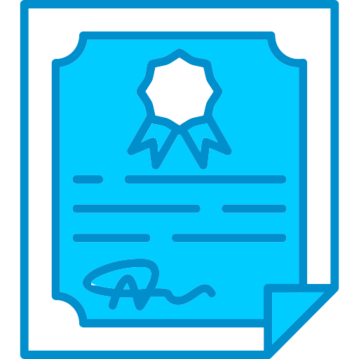 diploma Generic Blue icoon