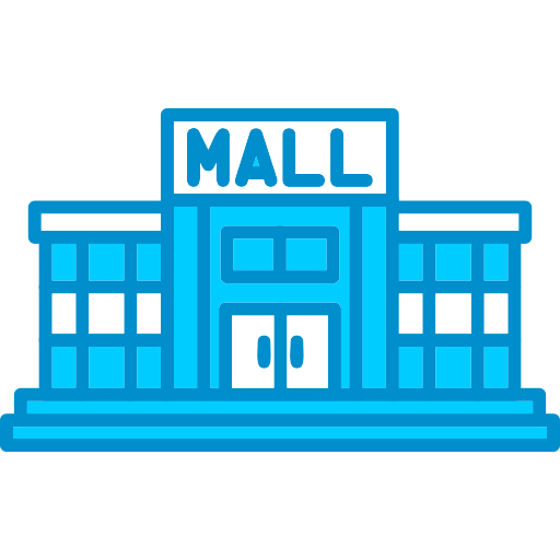 centro comercial Generic Blue icono