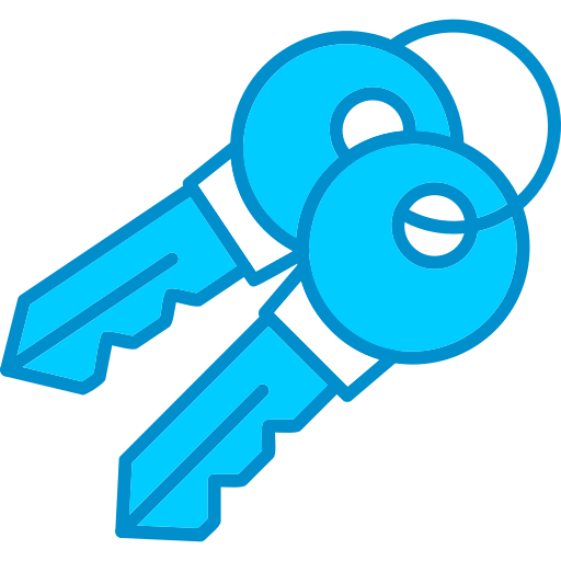 sleutels Generic Blue icoon