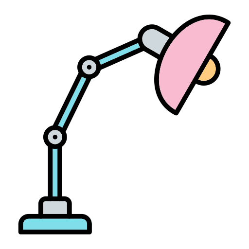 lámpara de escritorio Generic Outline Color icono