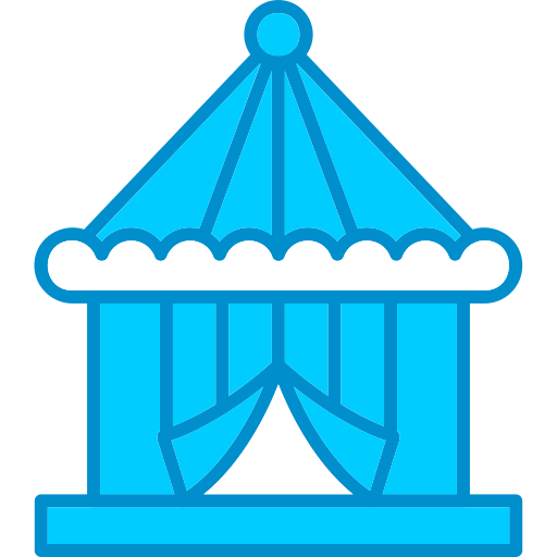 namiot cyrkowy Generic Blue ikona