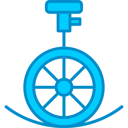 monocycle Generic Blue Icône
