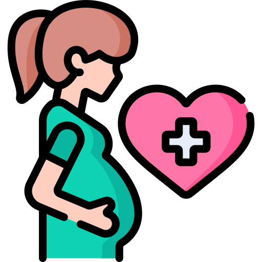Наблюдение за беременной женщиной Special Lineal color иконка