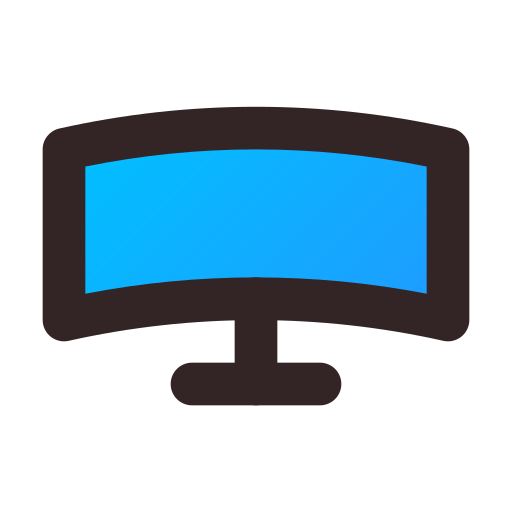 monitor Generic Lineal Color Gradient icono