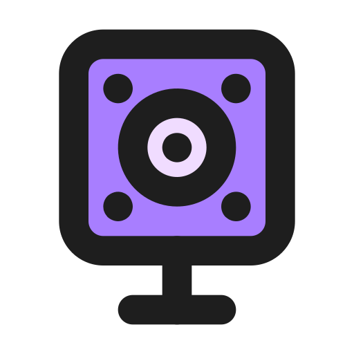 webcam Generic Outline Color Icône