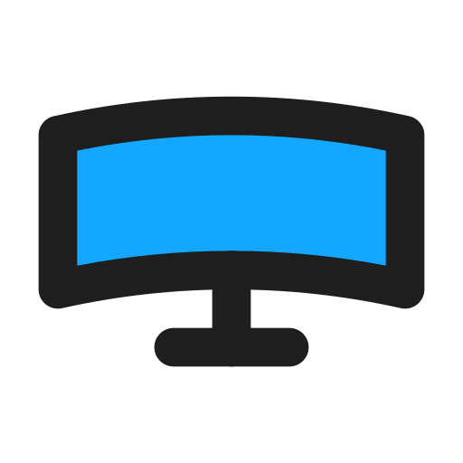 monitor Generic Outline Color icoon