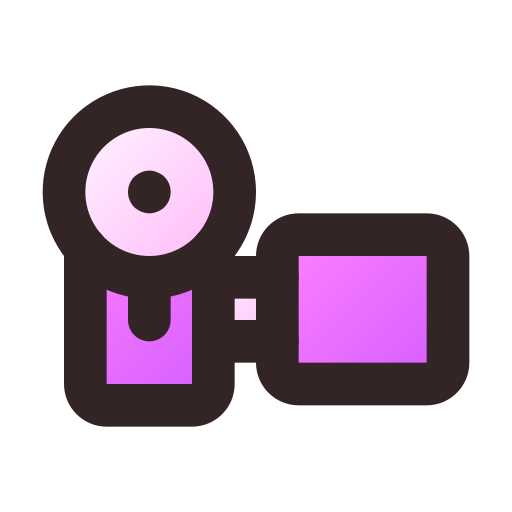 camara de video Generic Lineal Color Gradient icono