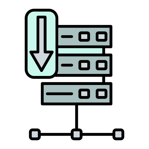 server uitgeschakeld Generic Outline Color icoon