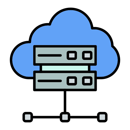 Cloud server Generic Outline Color icon