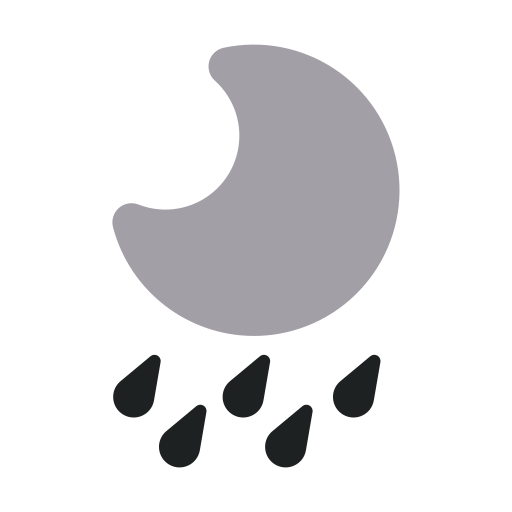 noche lluviosa Generic Grey icono