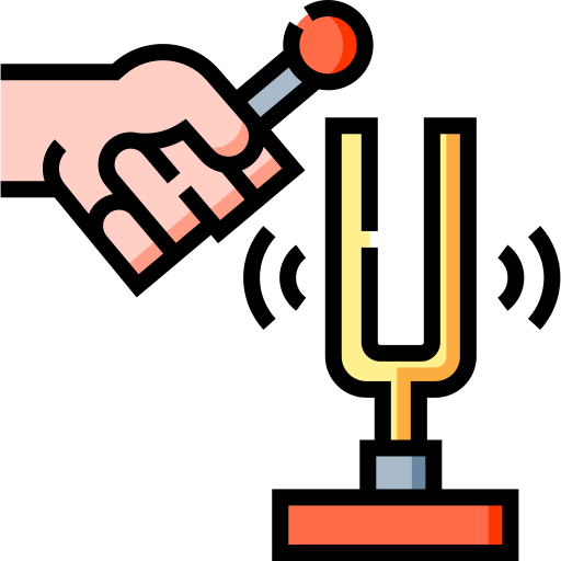 Tuning fork Detailed Straight Lineal color icon