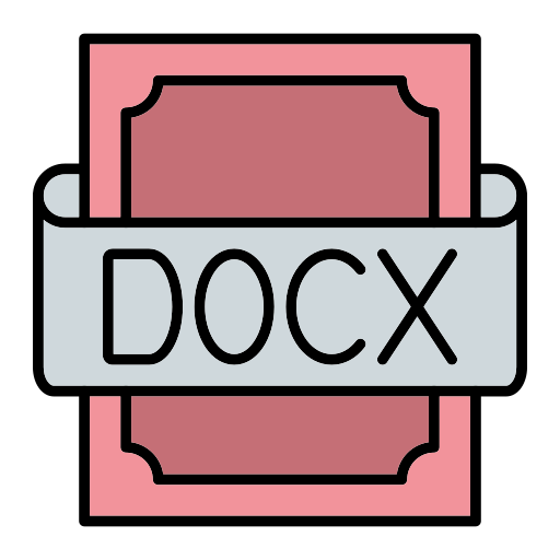 docx Generic Outline Color ikona