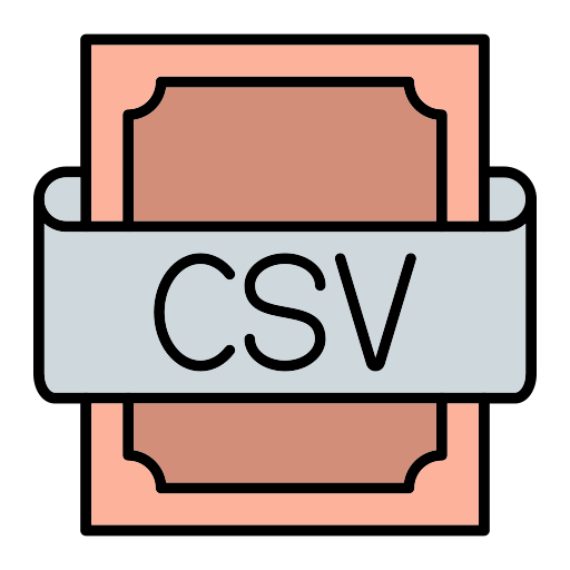 csv Generic Outline Color icono