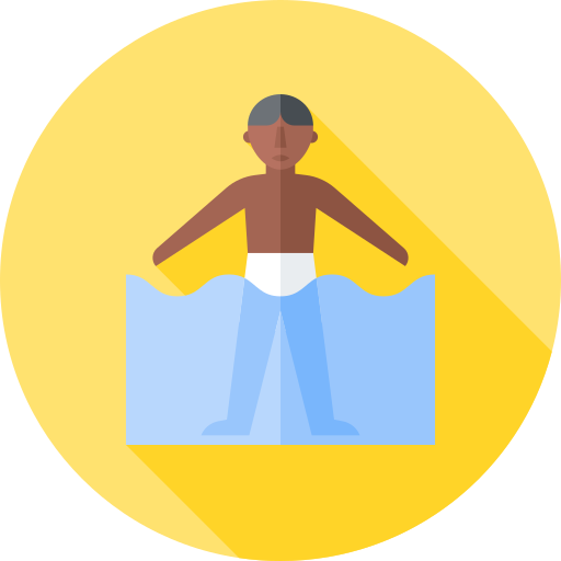 Hydrotherapy Flat Circular Flat icon