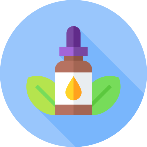 Essential oil Flat Circular Flat icon