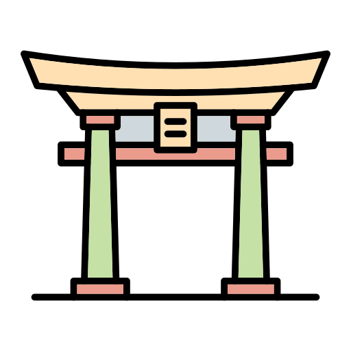 Torii gate Generic Outline Color icon