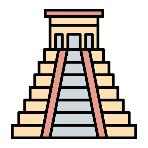 piramida majów Generic Outline Color ikona