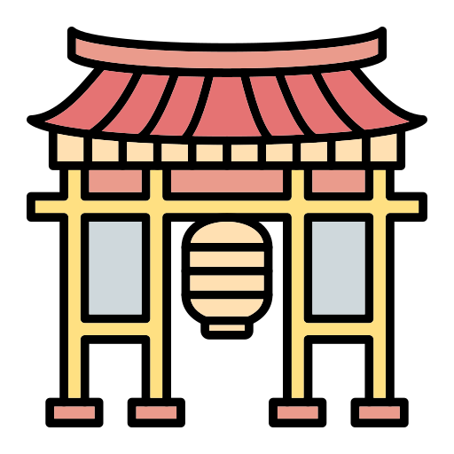 puerta kaminarimon Generic Outline Color icono