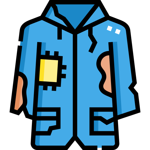 abrigo Detailed Straight Lineal color icono