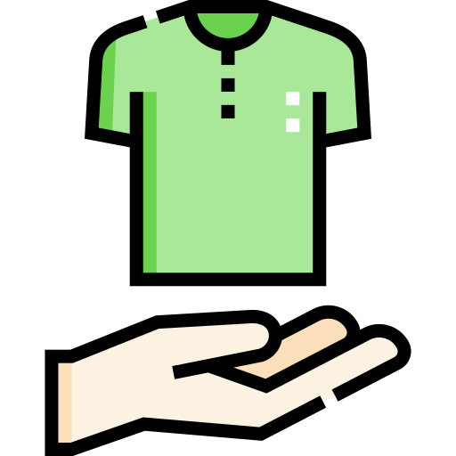 Clothes donation Detailed Straight Lineal color icon