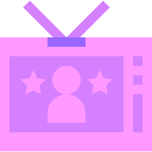 televisão Basic Sheer Flat Ícone
