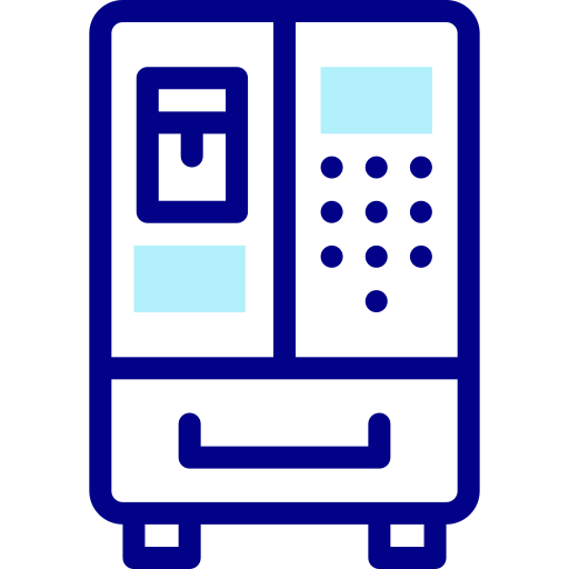 réfrigérateur intelligent Detailed Mixed Lineal color Icône