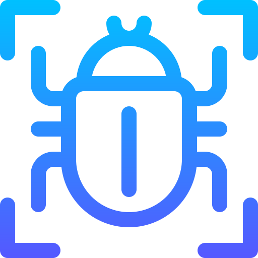 Bug Basic Gradient Lineal color icon